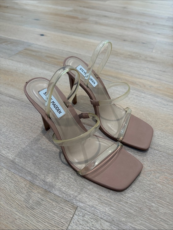 Steve Madden Shoes - Steve Madden Gracey clear heels 8